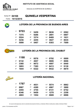 quiniela vespertina 9703 1188 1787