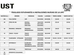 traslado estudiantes a instalaciones nuevas de la upe