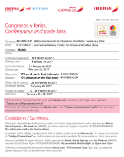 Congresos y ferias. Conferences and trade fairs.