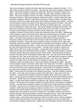 Deja Review Emergency Medicine 2nd Edition PDF