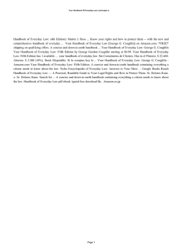 Amazon library all books Your Handbook Of Everyday Law pdf
