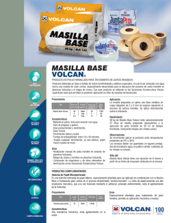 Ficha Masilla Base Volcan