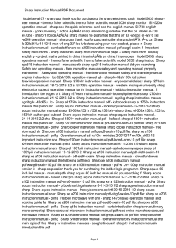 Sharp Instruction Manual PDF 8c0ac1e5b945ef4e9675cb76a10e8b58