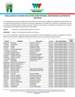 Notificación Personal - CNP 0190