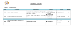 agenda sr. alcalde - Municipalidad de Arica