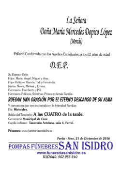 María Mercedes Dopico López 20-12-2016 Fene