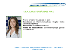 dra. lara fernández ruiz - Hospital Clínico Universidad de Chile