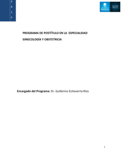 Programa ginecologia - Universidad Finis Terrae