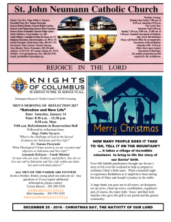 DECEMBER 25 - 2016 - St. John Neumann Catholic Church