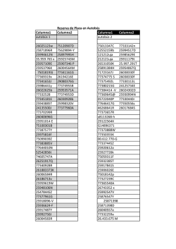 listado reserva de plazas en autob&uacute;s para visita el d&iacute;a 21 de