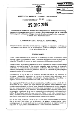 decreto 2099 del 22 de diciembre de 2016