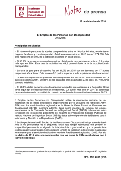 El empleo de las personas con discapacidad