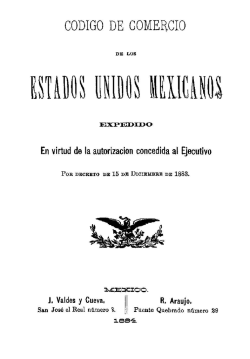 Código de comercio de los Estados Unidos Mexicanos. Manuel