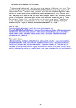 Teks Seren Tampi Ngalamar PDF