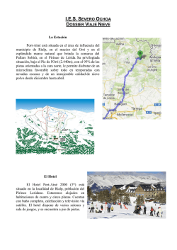 Dossier Viaje a la Nieve 2017