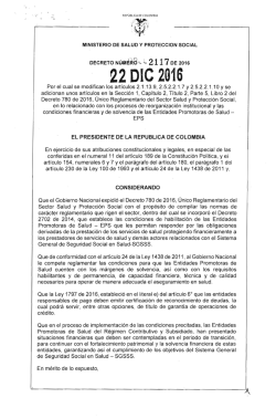 decreto 2117 del 22 de diciembre de 2016