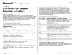 C08MS Carbon Monoxide detector &ndash; Installation