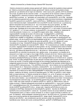 Historia Universal De La Ginebra Ensayo General PDF