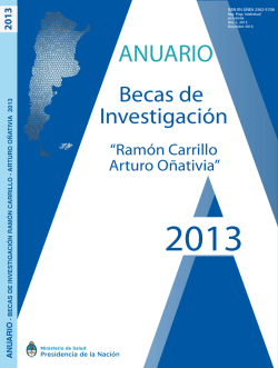 Anuario 2013 - Comisión Nacional Salud Investiga