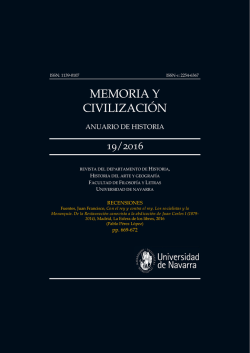 memoria y civilización - Universidad de Navarra