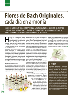 Flores de Bach Originales, cada día en armonía