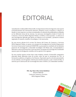 editorial - Portal de Revistas SENA