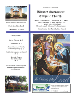 Bulletins - Blessed Sacrament Catholic Church