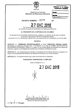 decreto 2179 del 27 de diciembre de 2016
