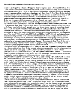 Biologia Solomon Octava Edicion