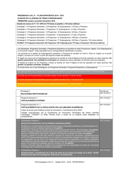 Plan Estrat&eacute;gico 2014-2018 - Universidad Nacional de La Plata