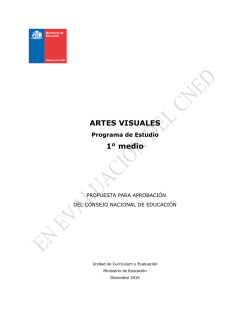 Artes Visuales - Currículum en línea