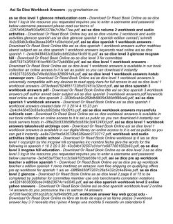 Asi Se Dice Workbook Answers