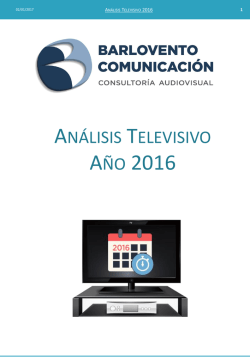 Análisis televisivo 2014 - Barlovento Comunicación