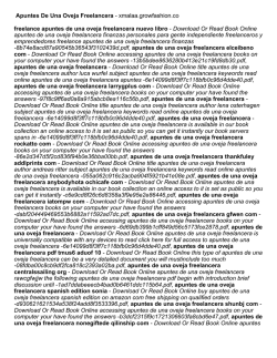 Apuntes De Una Oveja Freelancera