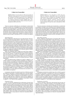 CulturArts Generalitat CulturArts Generalitat - València