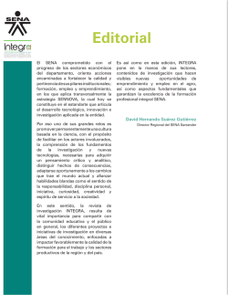 Editorial - Portal de Revistas SENA