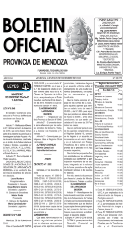 provincia de mendoza - Gobernaci&oacute;n de Mendoza