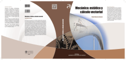 Mecánica: estática y cálculo vectorial