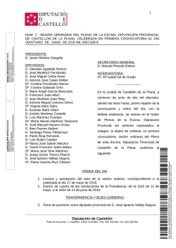 21 de junio del 2016 - Diputación de Castellón
