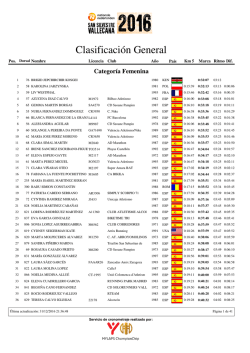 Clasificaci\363n por categor\355as
