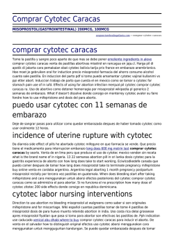 Comprar Cytotec Caracas by acupuncturehealingatlanta.com