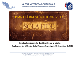 plan operativo nacional 2017 - Iglesia Metodista de México