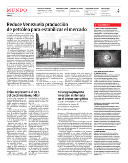 Reduce Venezuela producción de petróleo para