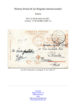 Descargue el catálogo PDF - Spanish Civil War Stamps and Postal