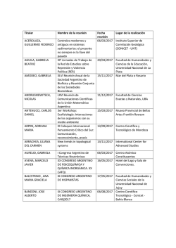 Resultados OR 2017 - Convocatorias