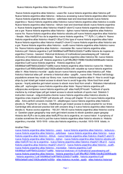 Nueva Historia Argentina Atlas Historico PDF