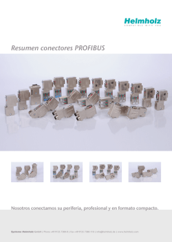 Resumen de la gama de conectores PROFIBUS de Helmholz