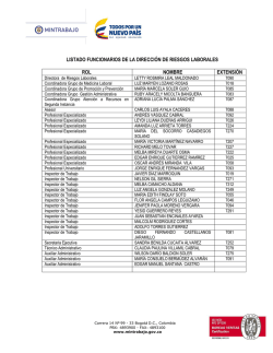 Direcci&oacute;n general de riesgos laborales