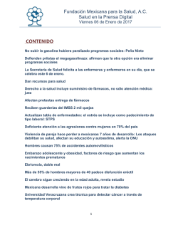 CONTENIDO - Fundación Mexicana para la Salud AC