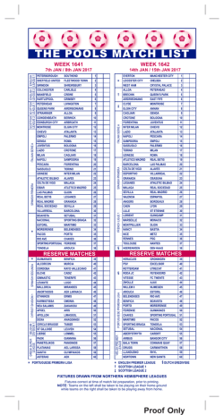 the pools match list